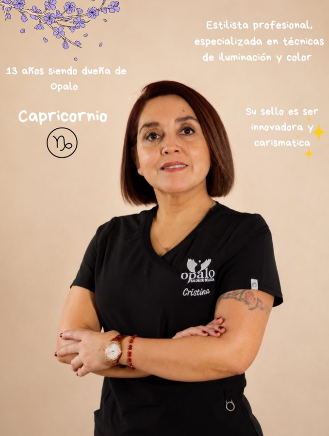 Cristina Guenteo, fundadora de Salón de Belleza Ópalo